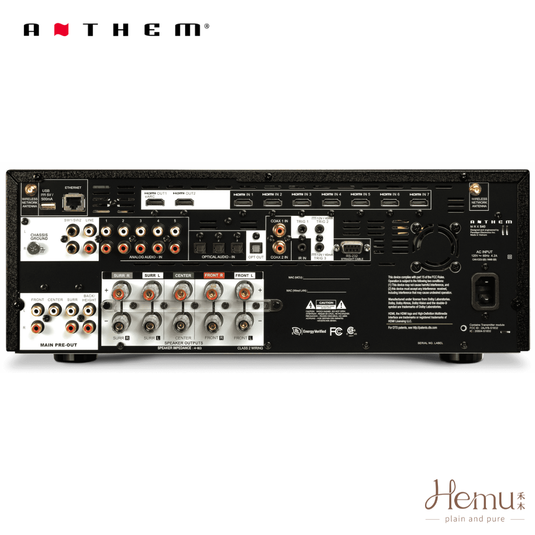ANTHEM - MRX 540 8K 環繞綜合擴大機 - 禾木音響 - Hemu Audio