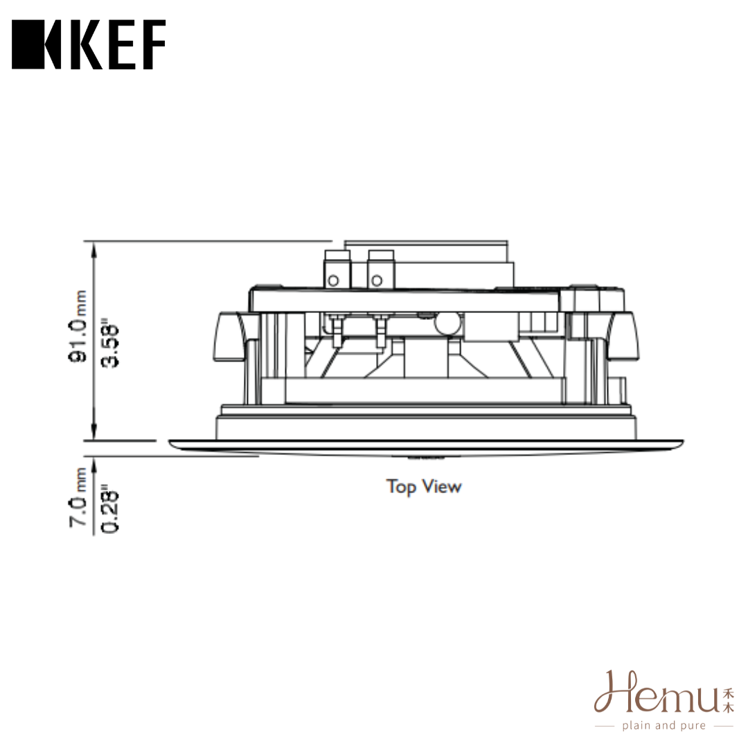 KEF - Ci160QR 崁入式揚聲器 (單顆) - 禾木音響 - Hemu Audio