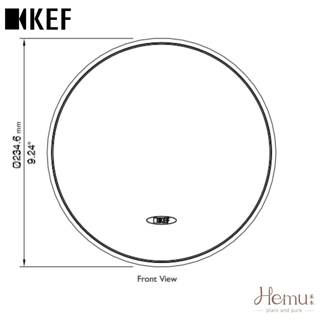 KEF - Ci160QR 崁入式揚聲器 (單顆) - 禾木音響 - Hemu Audio