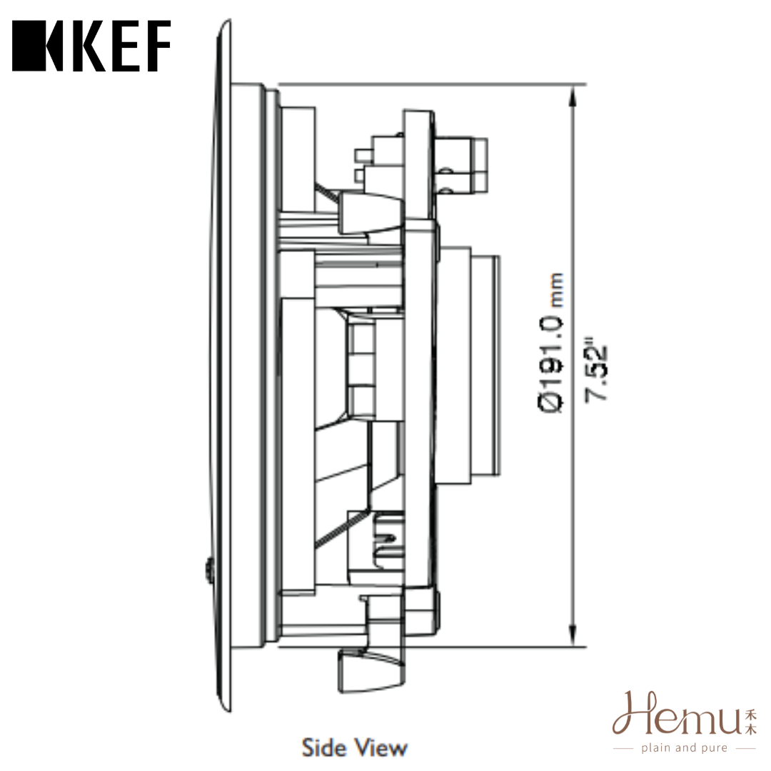 KEF - Ci160QR 崁入式揚聲器 (單顆) - 禾木音響 - Hemu Audio