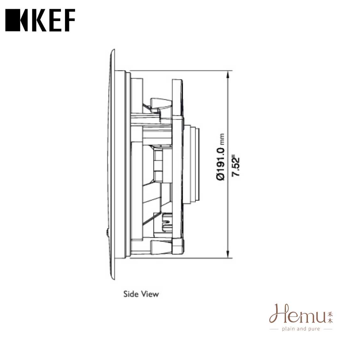 KEF - Ci160.2CR 崁入式揚聲器 (單顆) - 禾木音響 - Hemu Audio