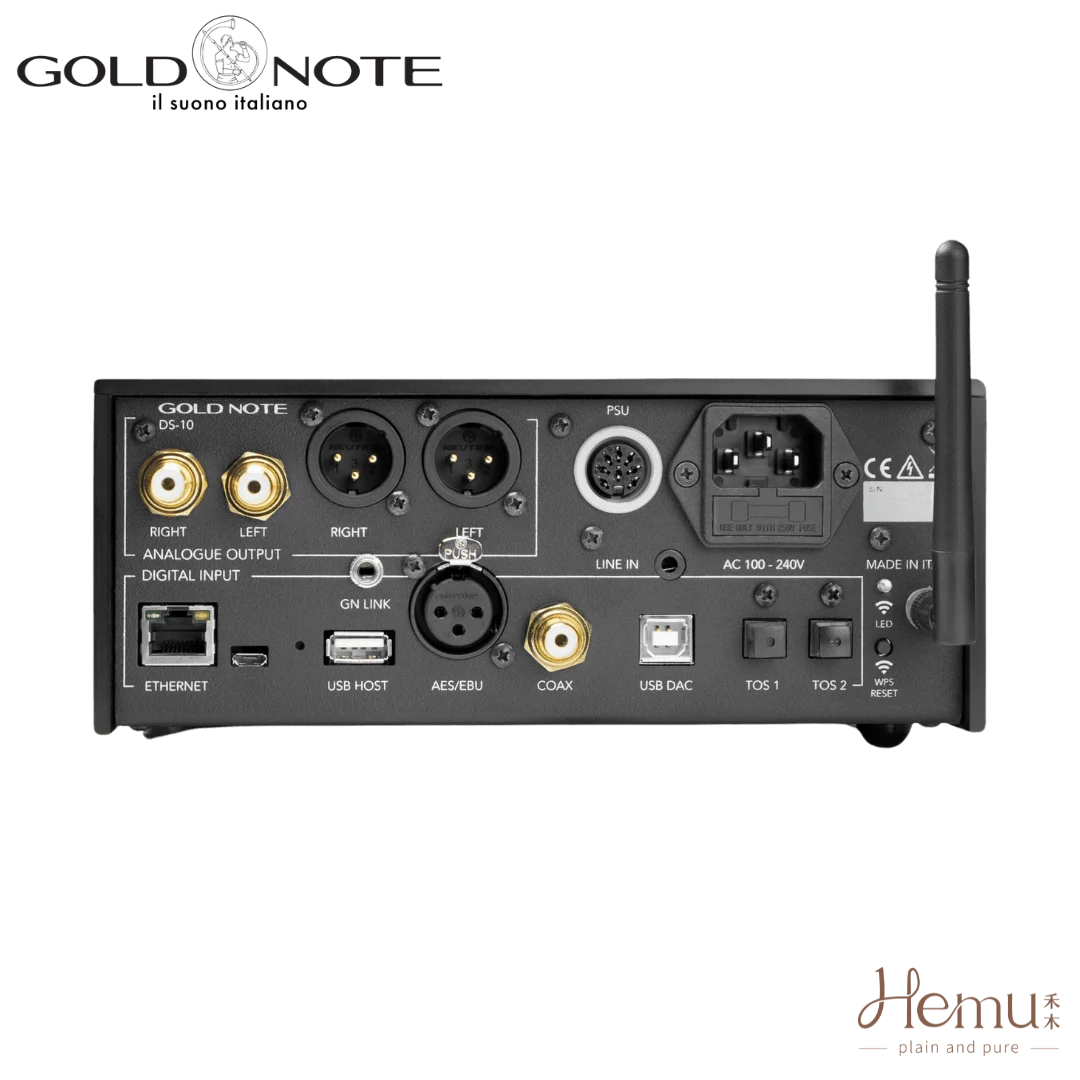 Gold Note - DS10 EVO 串流DAC播放器/數位前級 - 禾木音響 - Hemu Audio