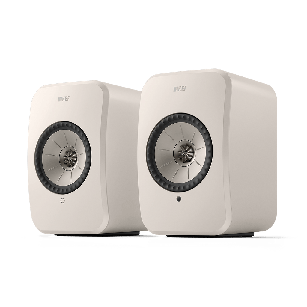 KEF LSX II LT 無線書架喇叭正面展示